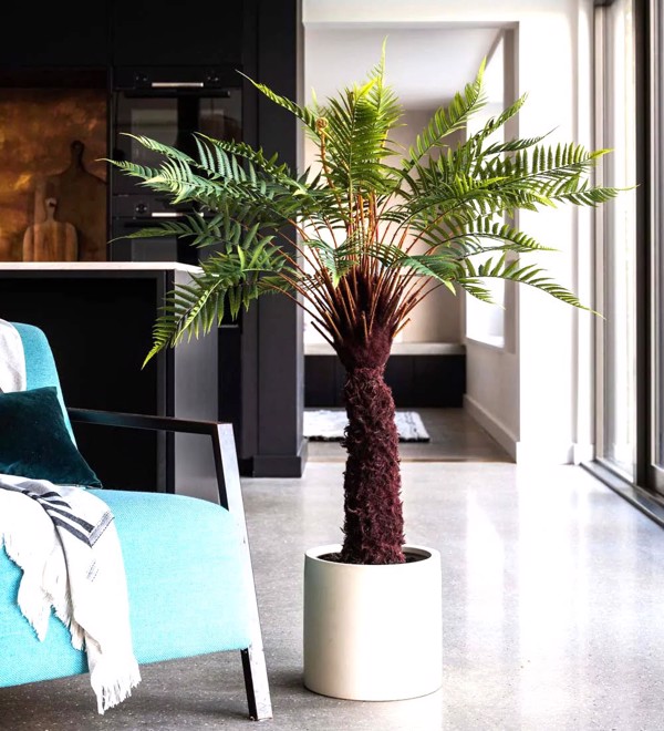 Feriga artificiala decorativa cu ghiveci - 125 cm