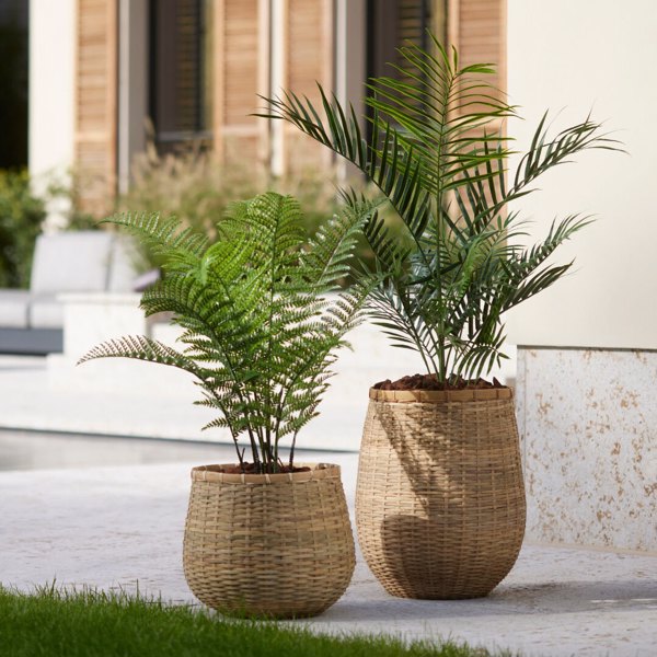 Feriga artificiala decorativa UV in ghiveci - 90 cm