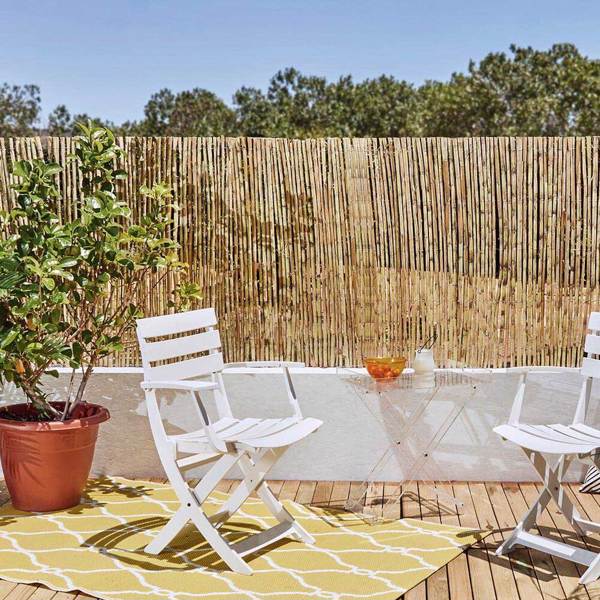 Gard gradina, paravan bambus natural MEDIUM - 1.5x5m