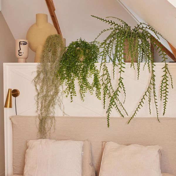 Ghirlanda planta artificiala TILLANDSIA verde-pudrat - 85 cm