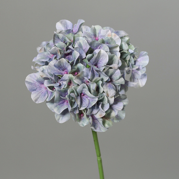 Hortensia artificiala verde-mov - 46 cm