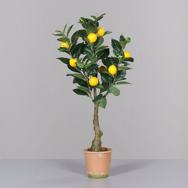 Lamai artificial decorativ in ghiveci ceramic - 70 cm