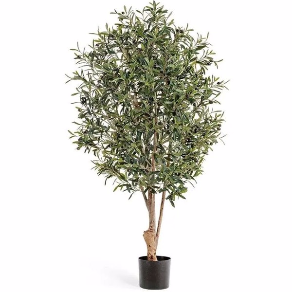 Maslin artificial decorativ TWISTED cu fructe in ghiveci - 180 cm