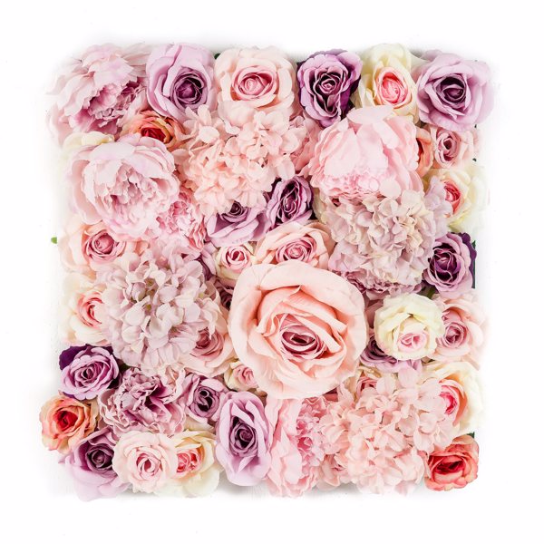 Panou perete flori artificiale IBIZA - 50x50 cm