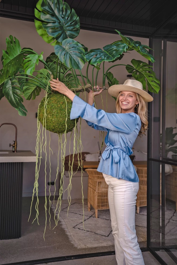 Planta artificiala curgatoare Monstera - 80 cm