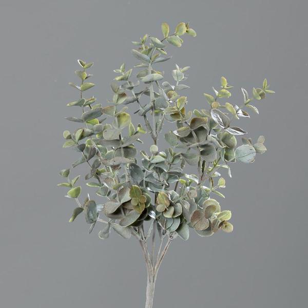 Ramura eucalipt artificial verde pudrat - 35 cm