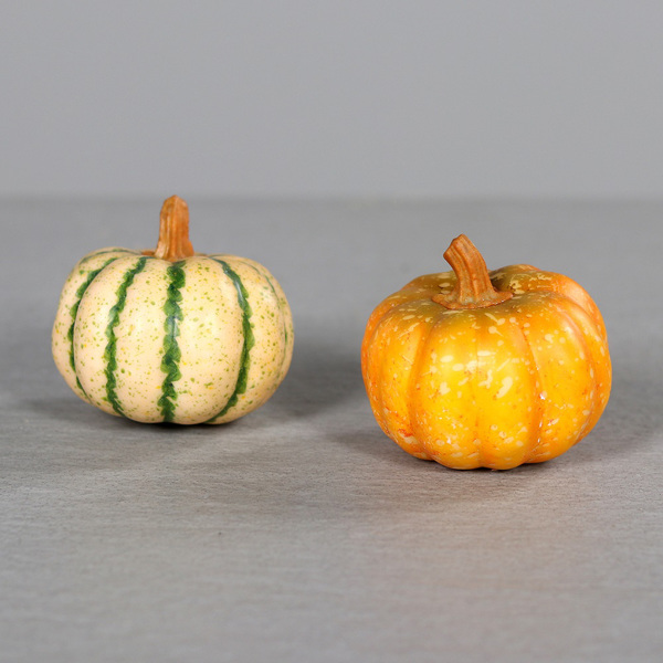 Set x2 Dovleac artificial decorativ - 7 cm 