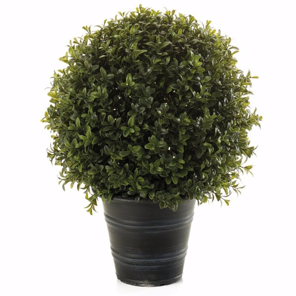 Sfera buxus artificial Ø 30cm UV in ghiveci Boxwood - 42 cm