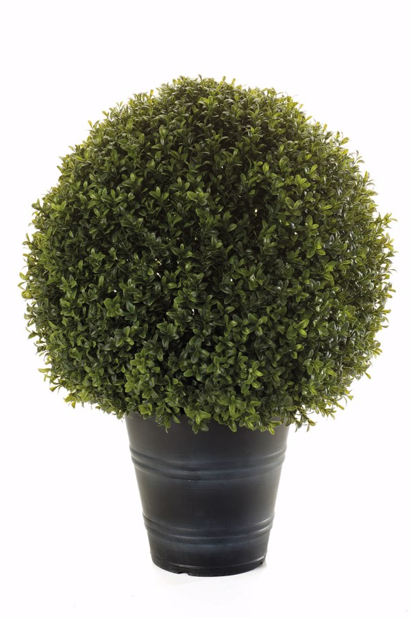 Sfera buxus artificial Ø 50cm UV in ghiveci Boxwood - 68 cm